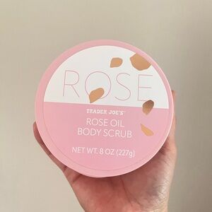 Trader Joe’s Rose oil scrub🌸